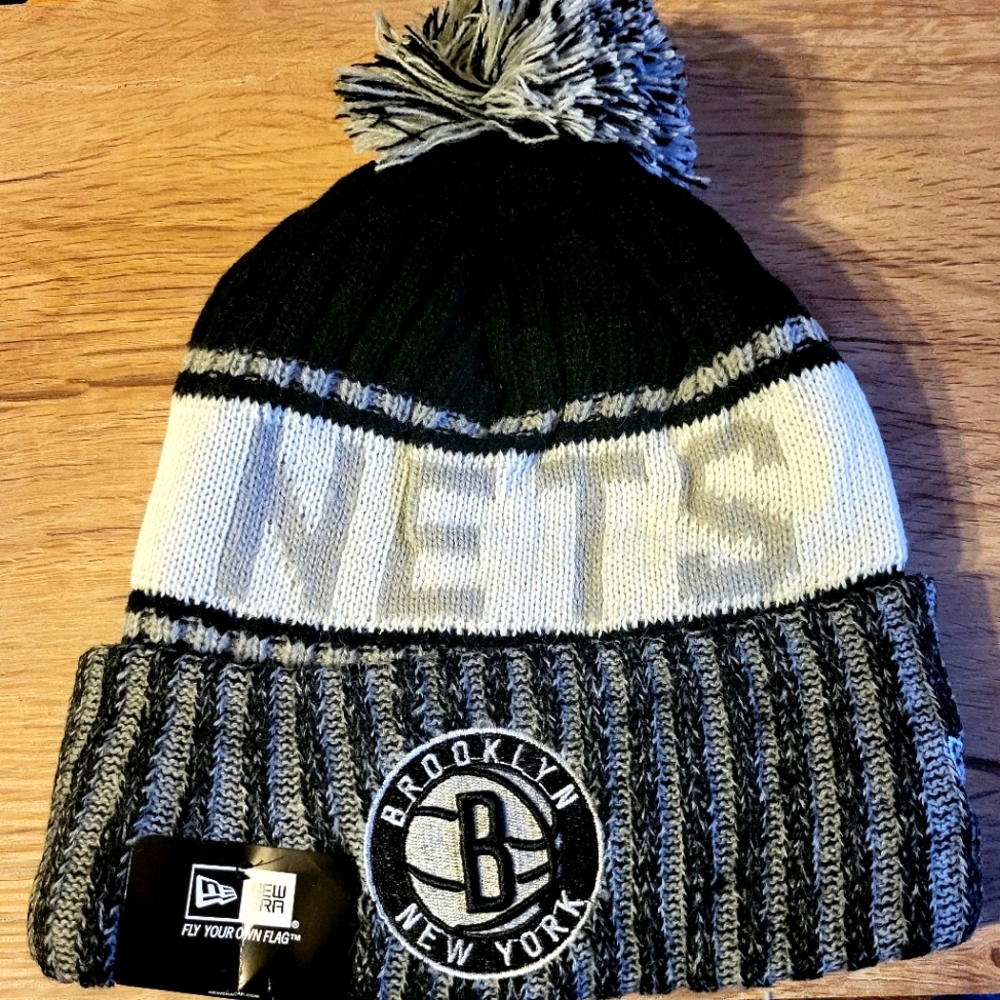 Brooklyn Nets Winter Pom Knit Beanie